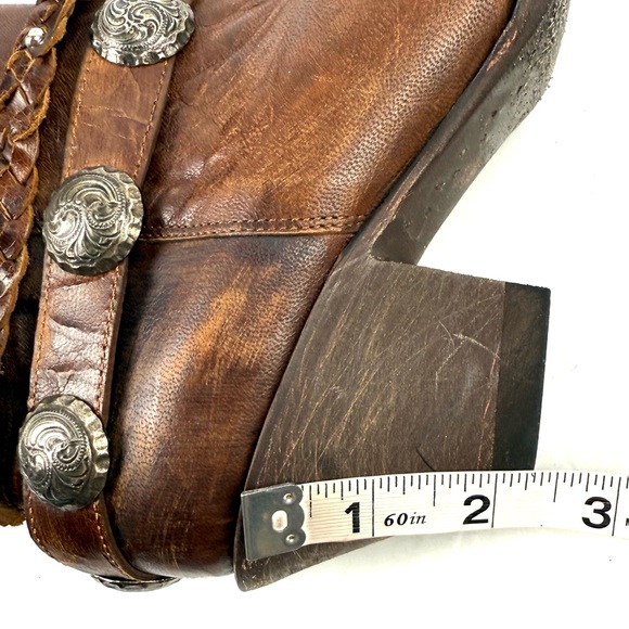 Idyllwind Ankle Boots 7 Brown Leather Charm Western Boho Miranda Lambert Bootie - Picture 11 of 13